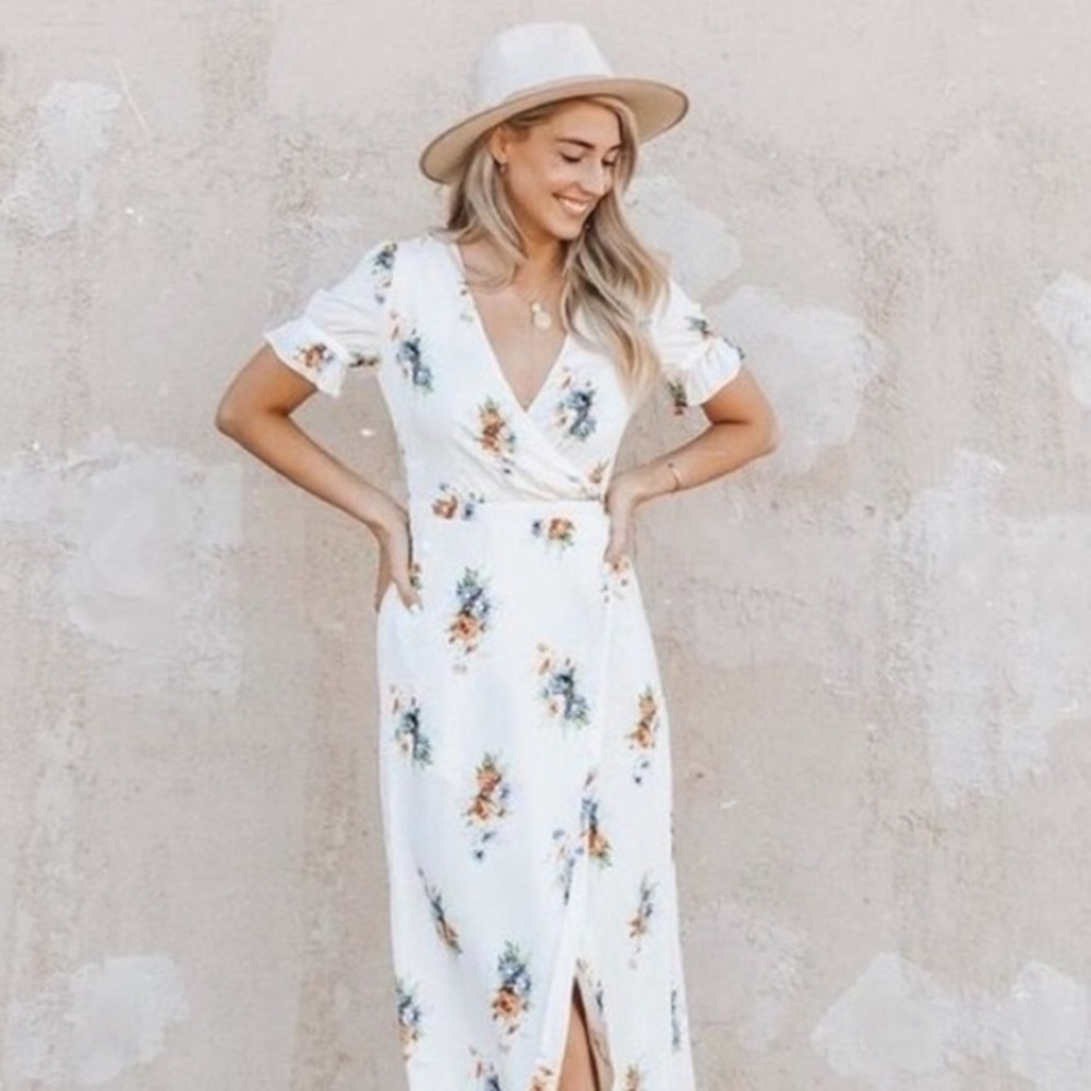 NEW Madewell Ruffle-Sleeve Maxi Dress-Classic Corsage L3303 Floral
